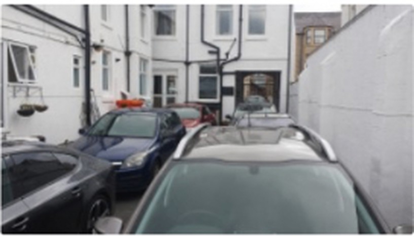 The Wilton Hotel's secure car park at the rear of the building